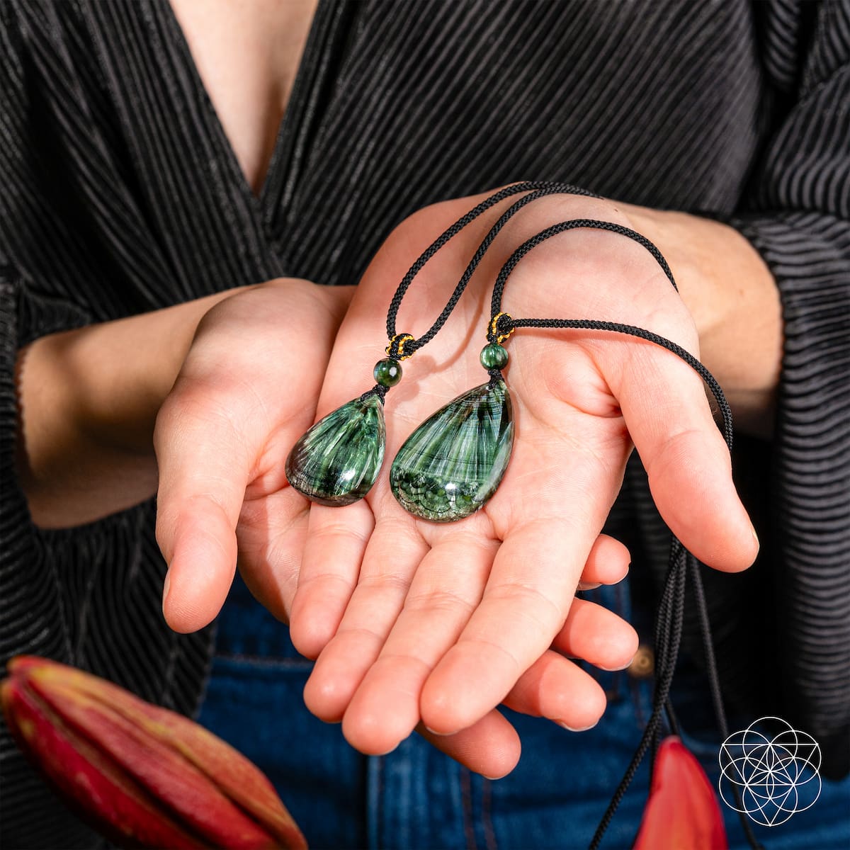 Seraphinite Pendant Necklace