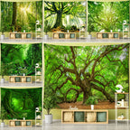 Towering Tree Forest Wall Tapestry Collection