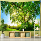 Towering Tree Forest Wall Tapestry Collection