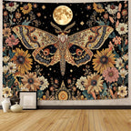 Celestial Luna Moth Tapestry