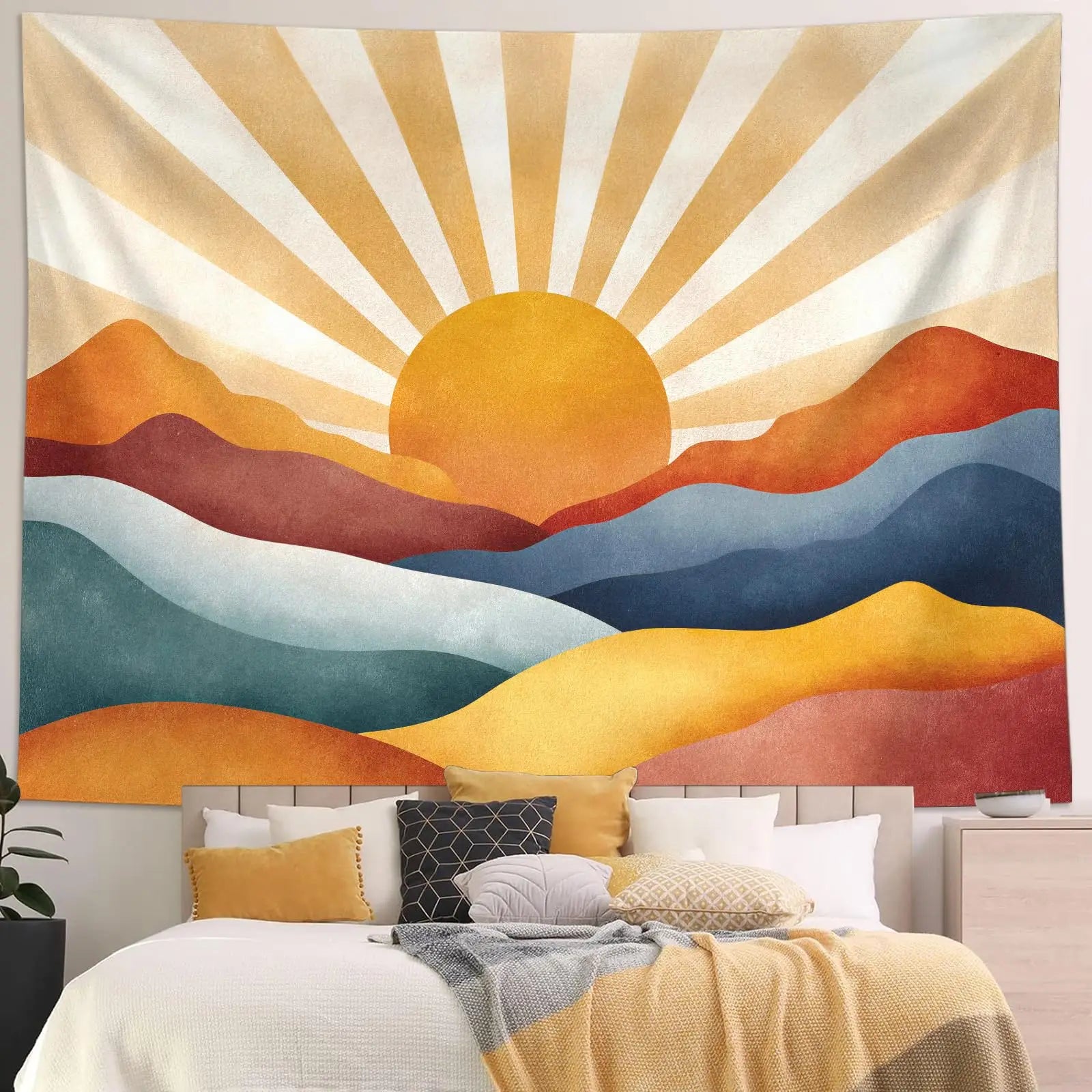 Celestial Luna Moth Tapestry