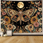 Celestial Luna Moth Tapestry