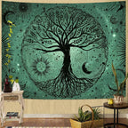 Celestial Luna Moth Tapestry