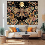 Celestial Luna Moth Tapestry