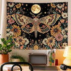 Celestial Luna Moth Tapestry
