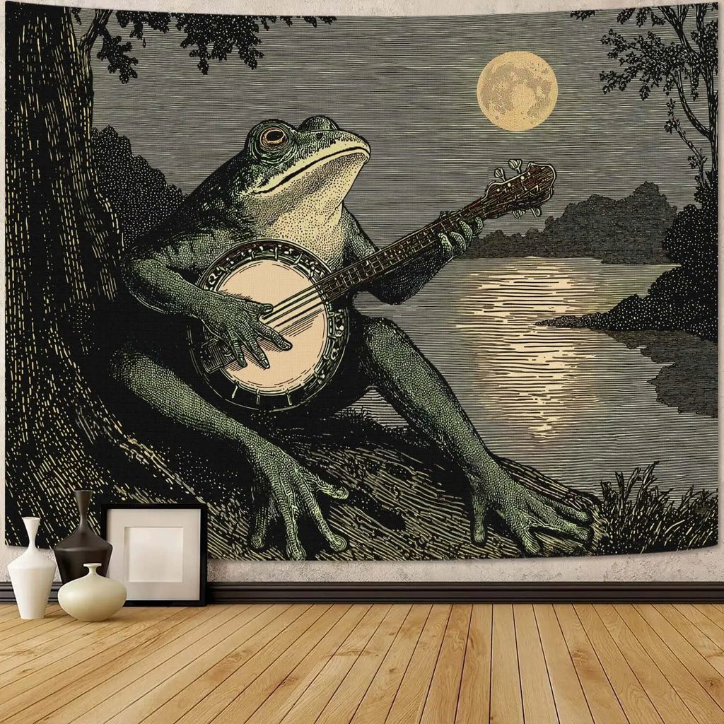 Celestial Luna Moth Tapestry
