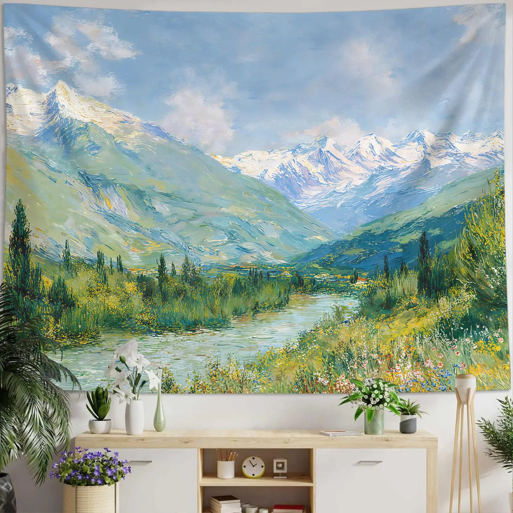 Celestial Luna Moth Tapestry