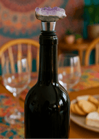 Amethyst Crystal Cluster Wine Stopper