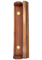 Pentacle Coffin Incense Burner | Brass Inlay