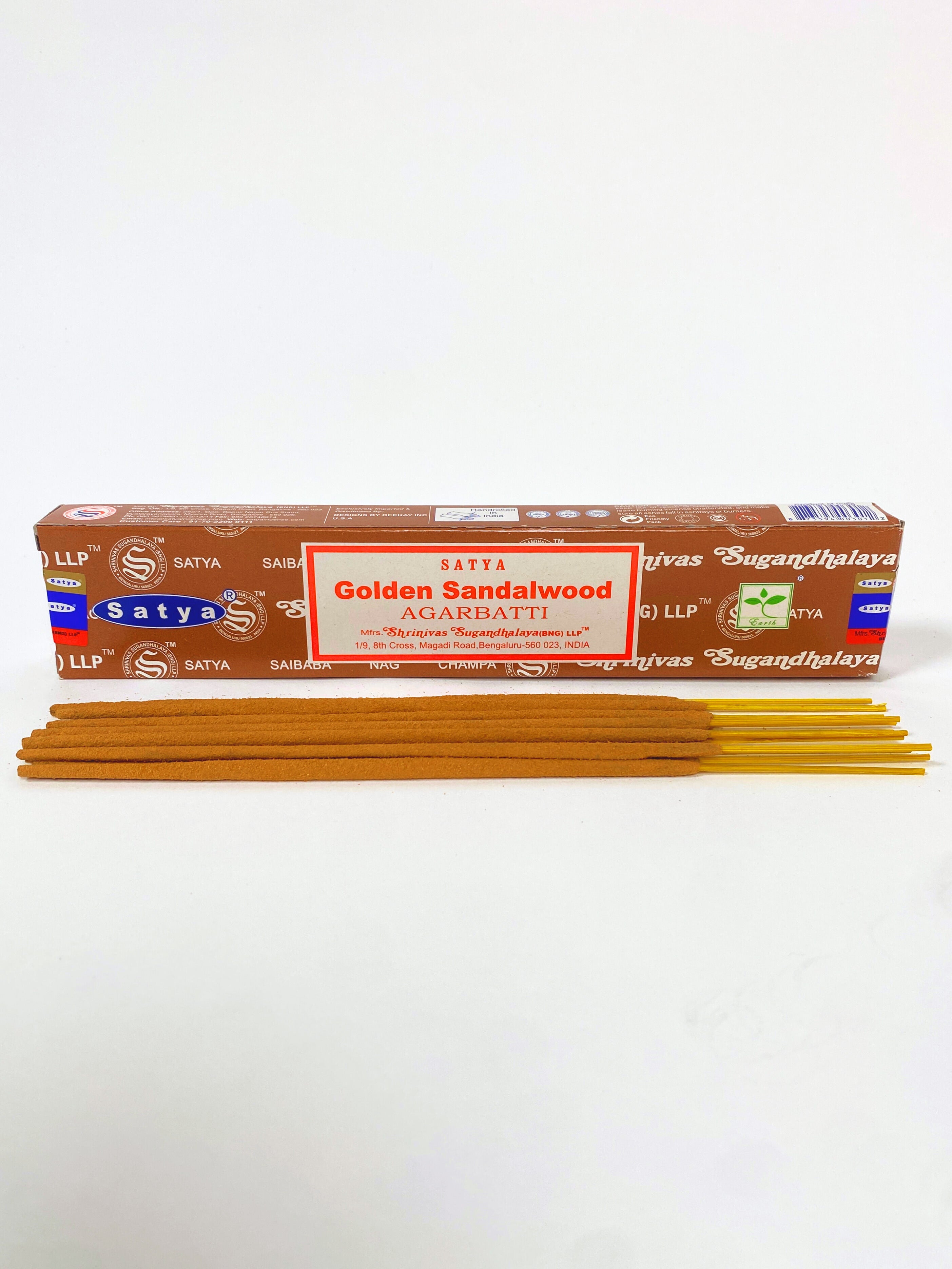 Satya Golden Sandalwood Incense | Warm, Woody & Sweet