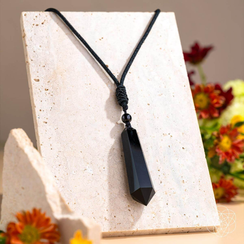 Black Obsidian Talisman Necklace