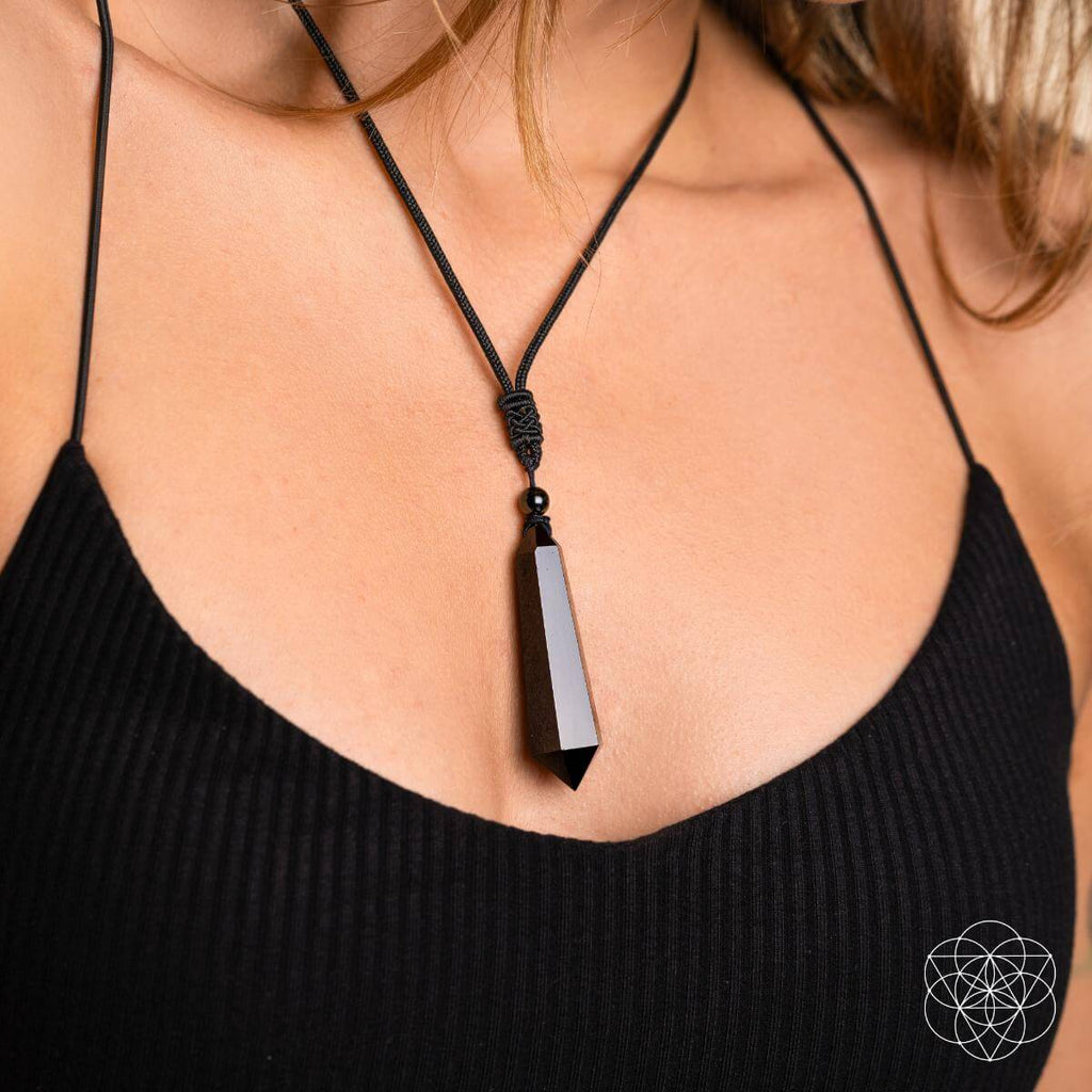 Black Obsidian Talisman Necklace